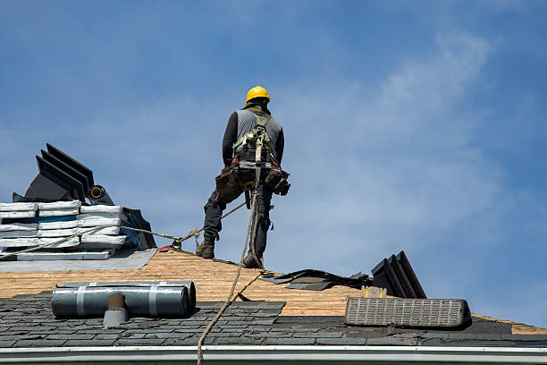Professional Roofing technician working in Lewisville, OH